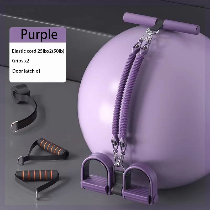 Adjustable Resistance Band Set with Foot Pedals