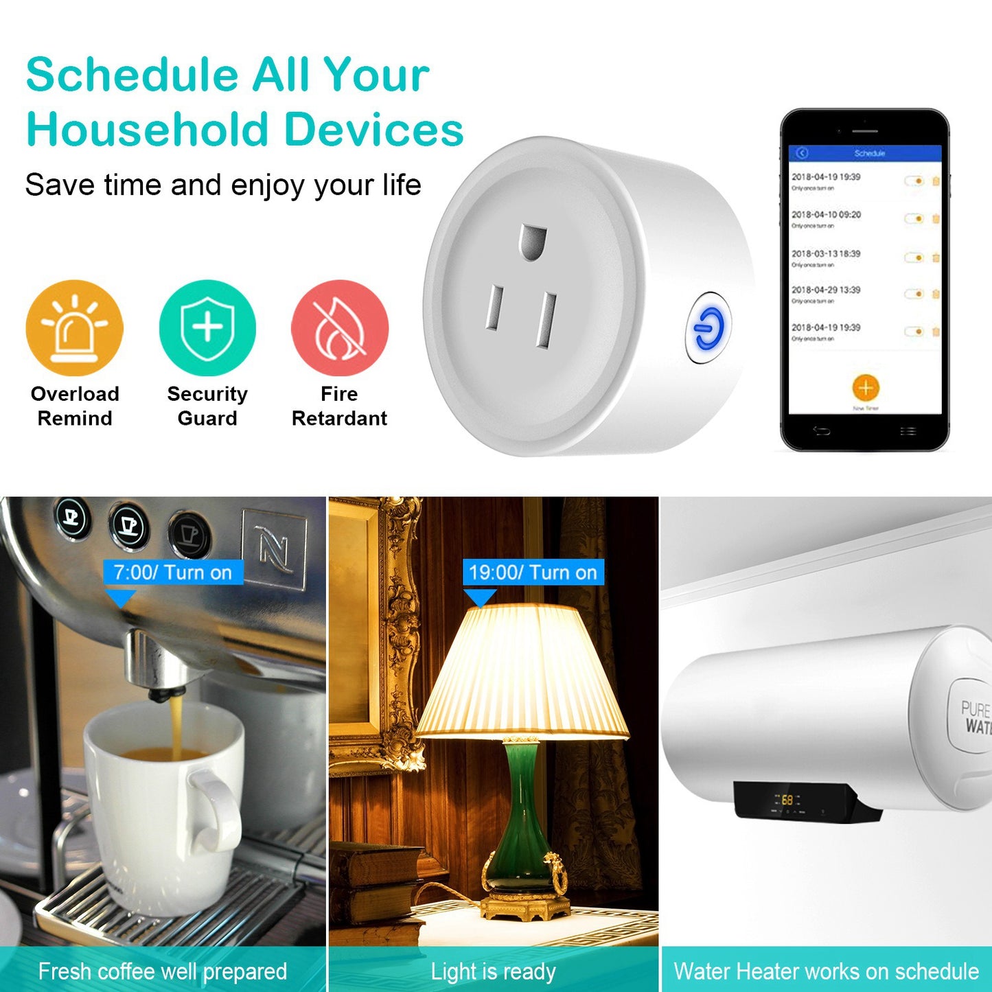 WiFi Smart Plug | Voice Control & Timer