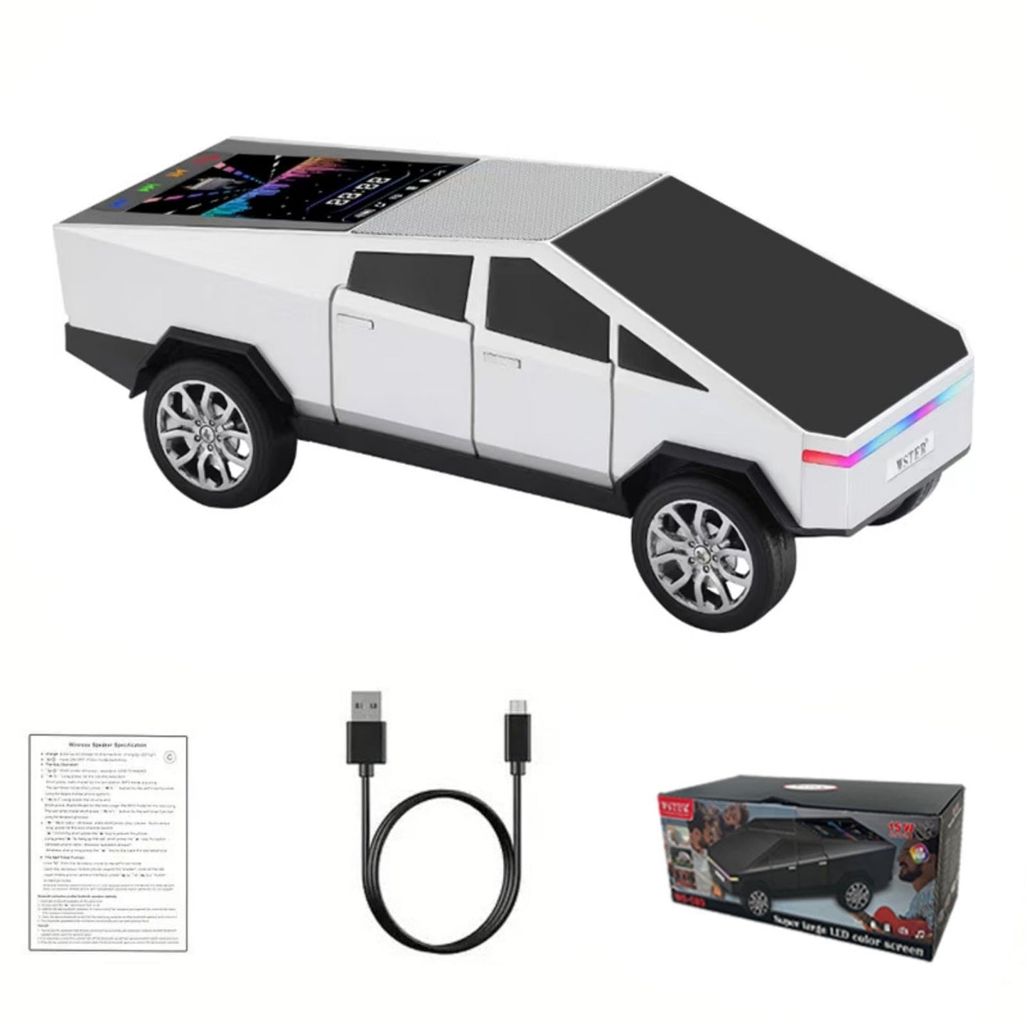 WS-580 Bluetooth Truck Speaker | Portable with Display
