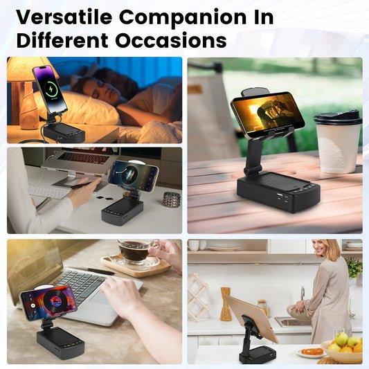 3-in-1 Phone Stand | Speaker & Power Bank