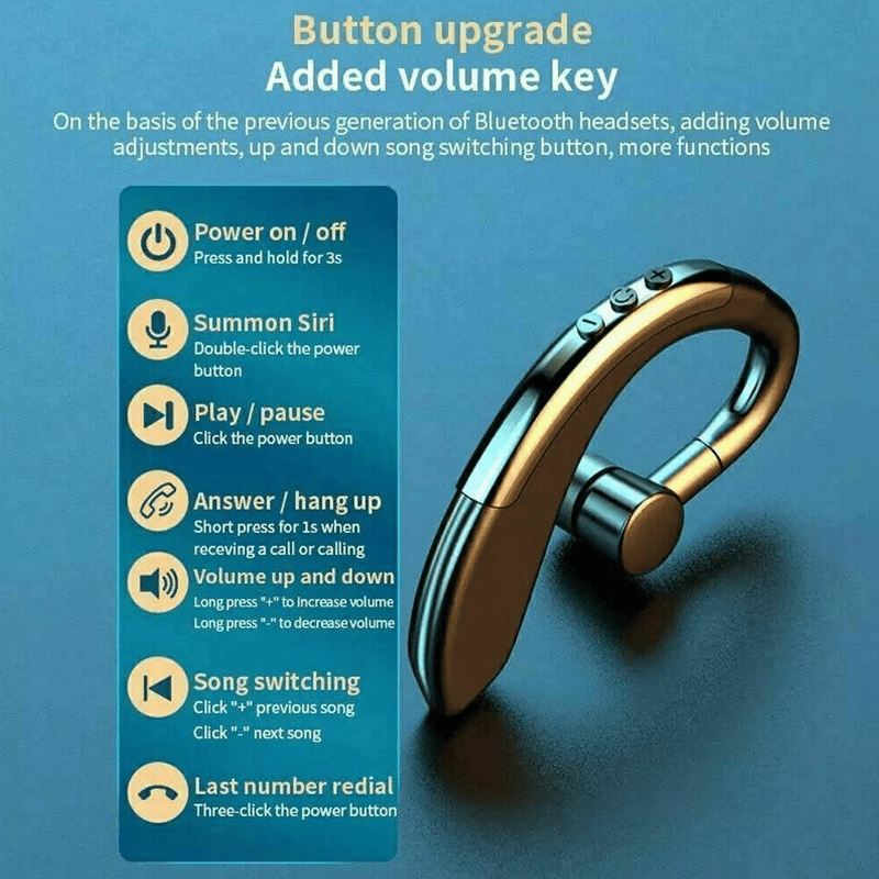 Bluetooth 5.0 Trucker Earpiece | Noise Cancelling