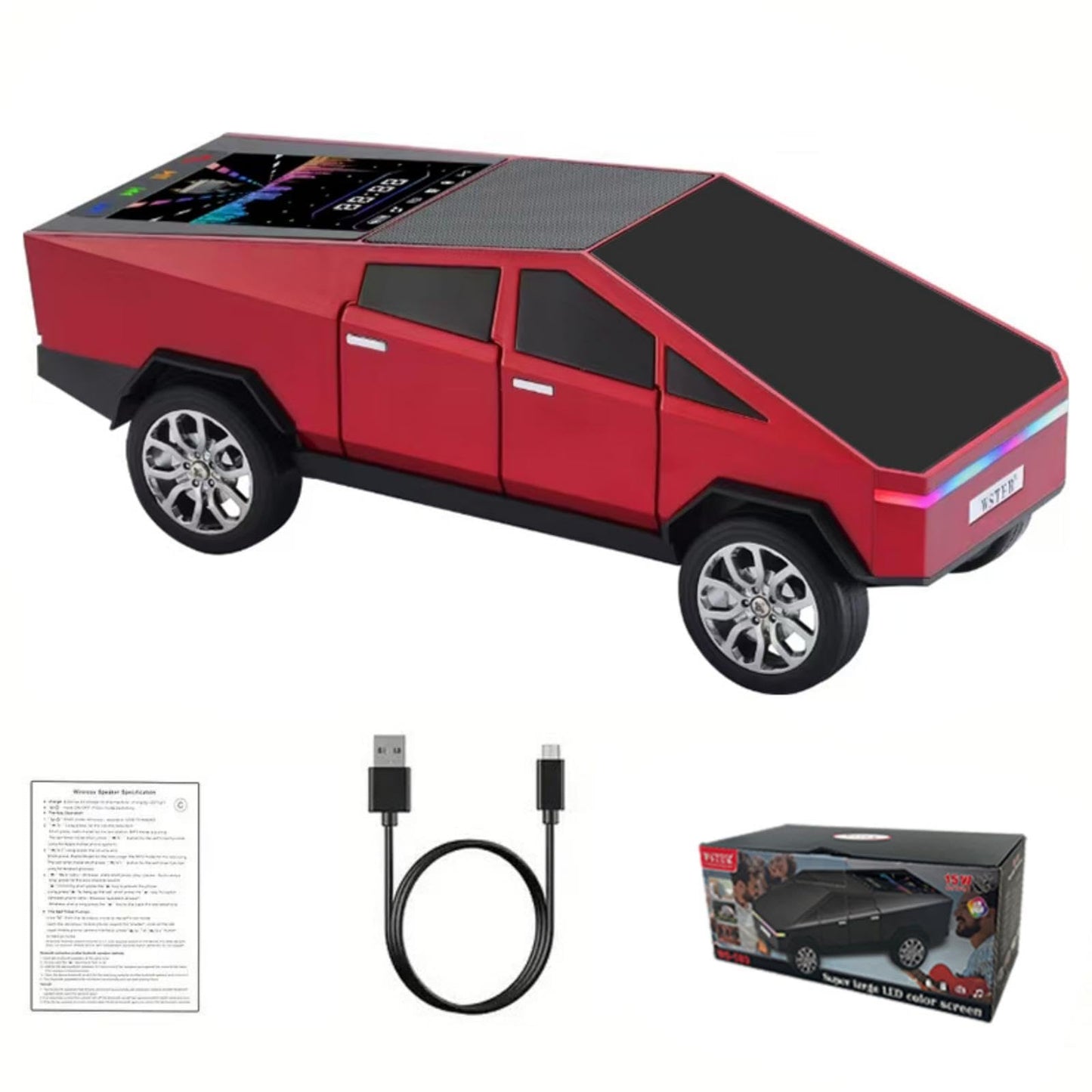 WS-580 Bluetooth Truck Speaker | Portable with Display