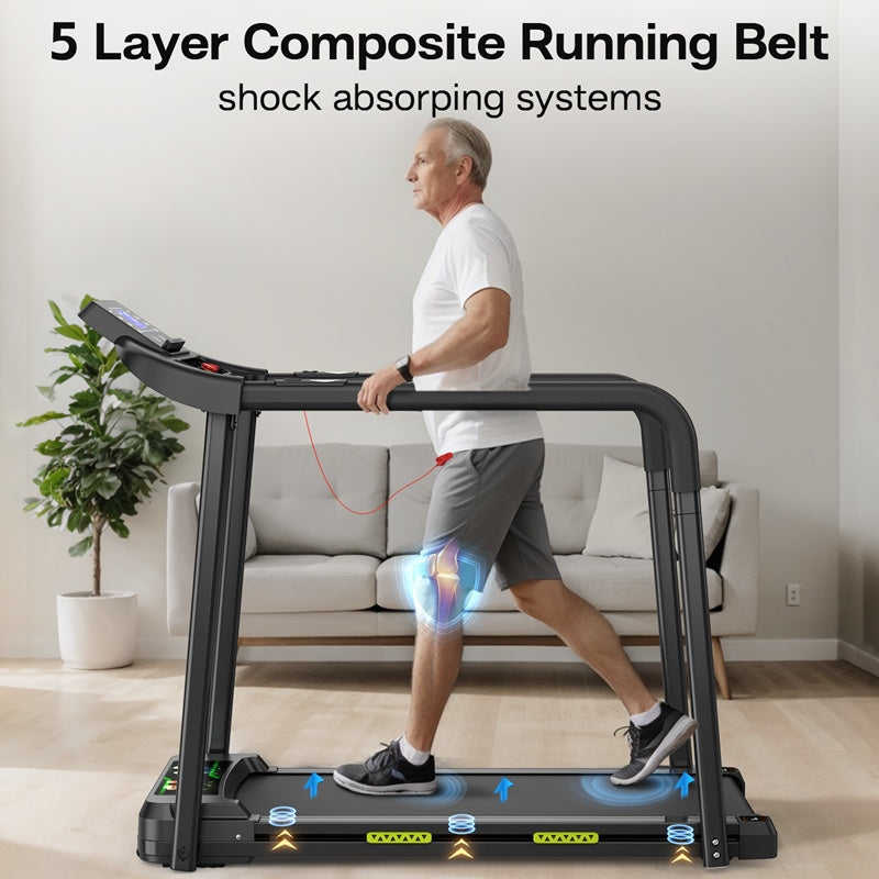 Senior Walking Treadmill – 2.5HP Motor, LED Display, 300lb Capacity