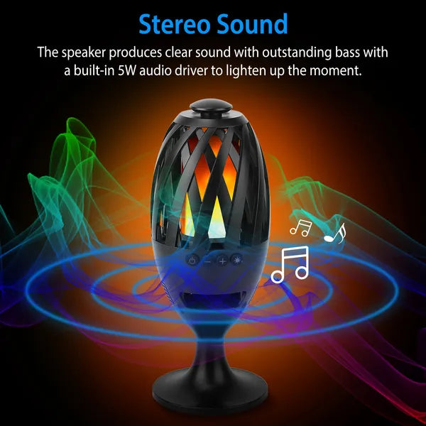 LED Flame Torch Speaker | Waterproof Outdoor Audio