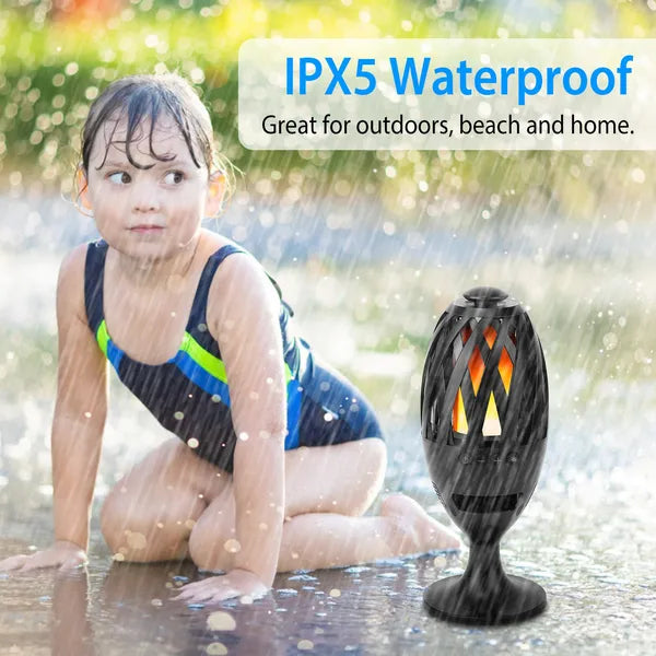 LED Flame Torch Speaker | Waterproof Outdoor Audio