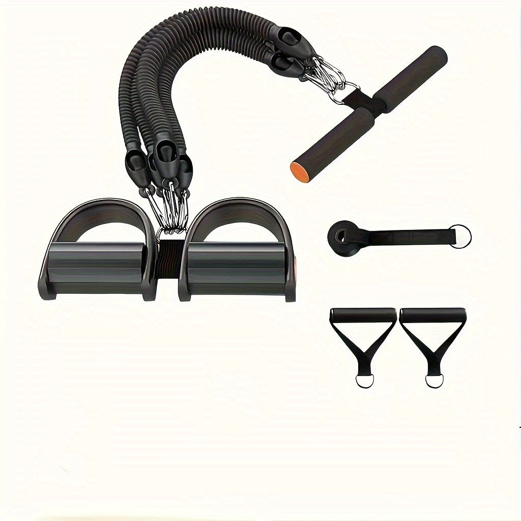 Adjustable Resistance Band Set with Foot Pedals