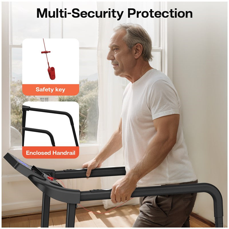 Senior Walking Treadmill – 2.5HP Motor, LED Display, 300lb Capacity