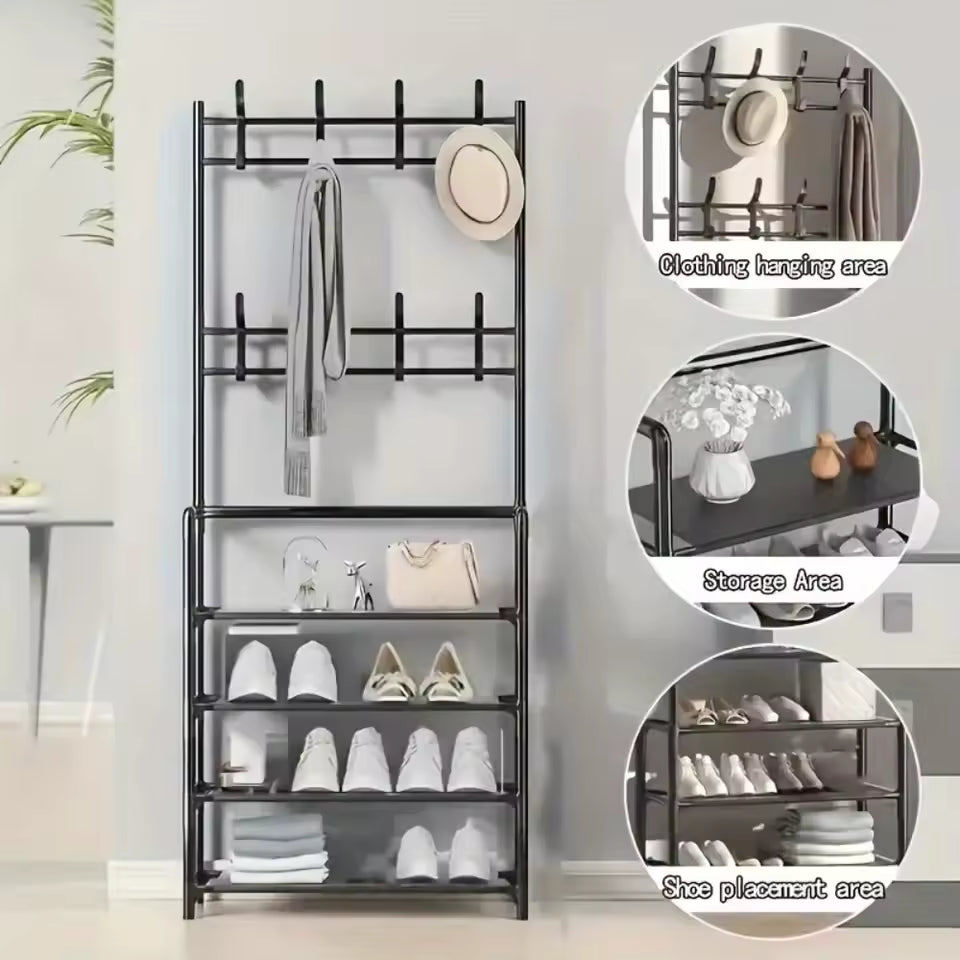 AFHEE Multi-Layer Shoe Rack | Floor-Standing Storage Organizer for Entryway & Closet