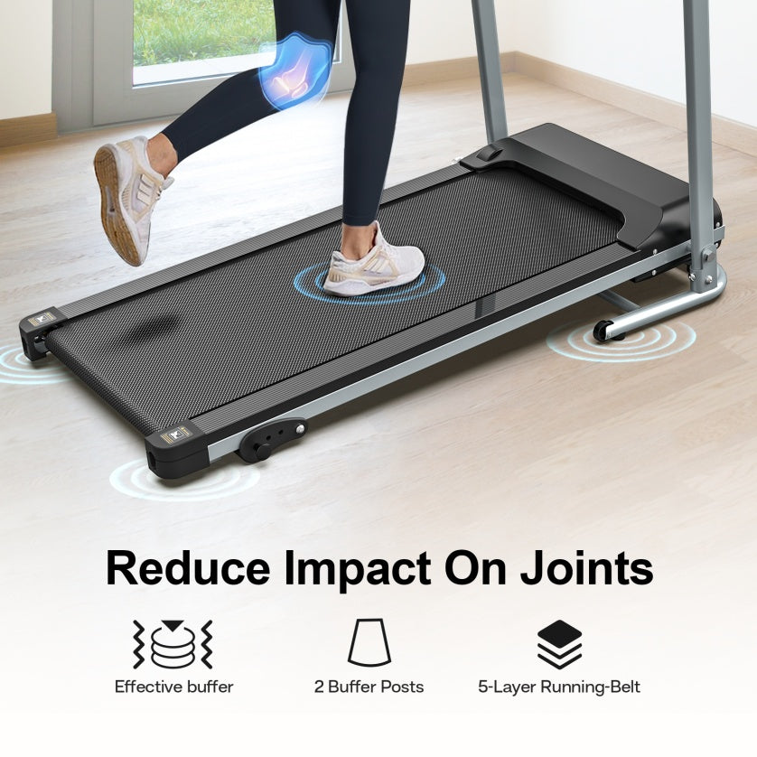JK106 Folding Treadmill - 2.5HP Motor with 12 Programs & LED Display