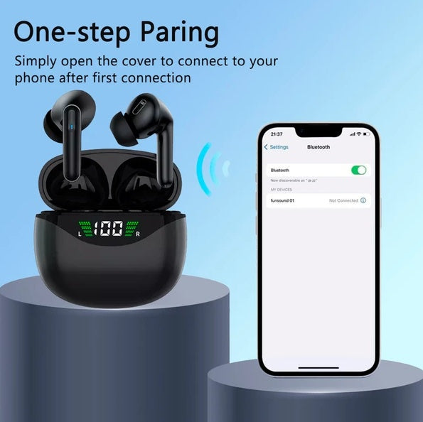 Bluetooth 5.3 TWS Earbuds | Waterproof & Noise Cancelling