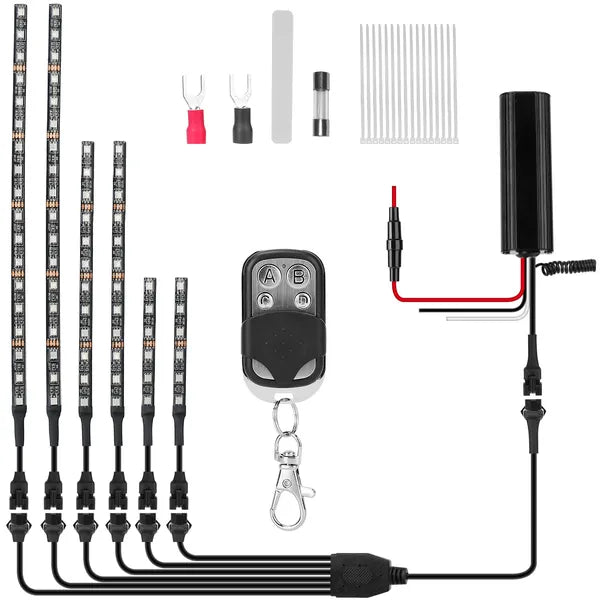 Motorcycle LED Light Kit | RGB Multi-Color Strips