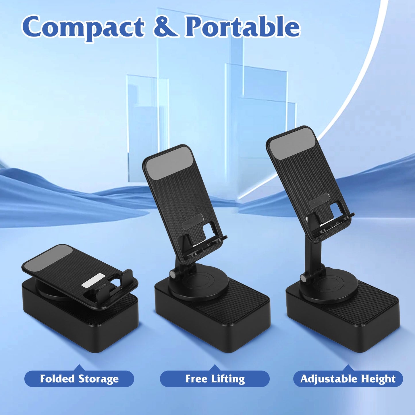 4-in-1 Phone Stand | Speaker, Power Bank & RGB Light