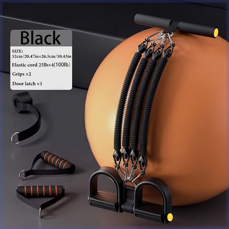 Adjustable Resistance Band Set with Foot Pedals