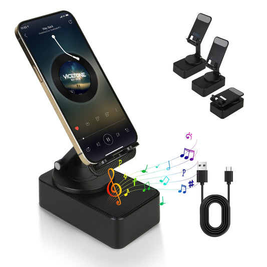 4-in-1 Phone Stand | Speaker, Power Bank & RGB Light