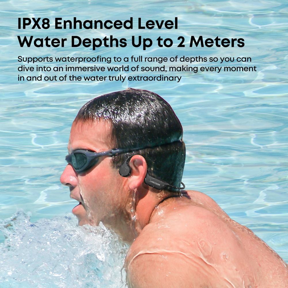 IPX8 Bone Conduction Headphones | Swimming & Sports